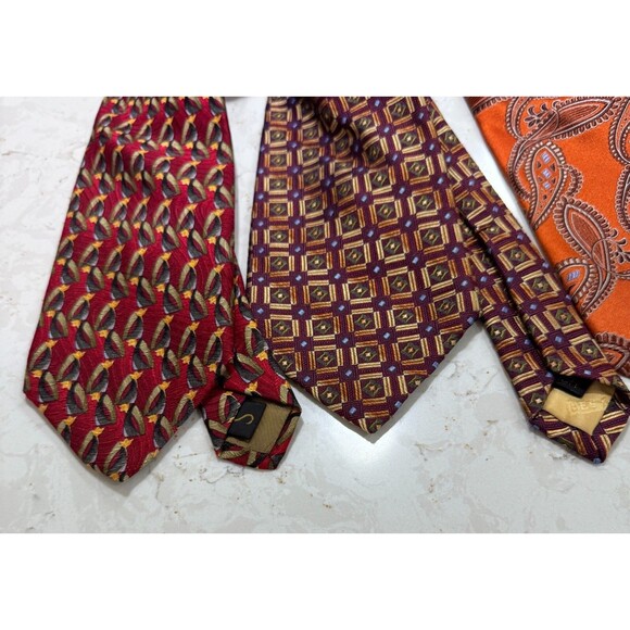 Robert Talbot Best of Class lot of 4 & 1 Pc Studio Silk Neckties 58"-60" - USA - Picture 15 of 16